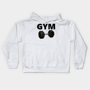 Dumbbell Gym (Black Edition) Kids Hoodie